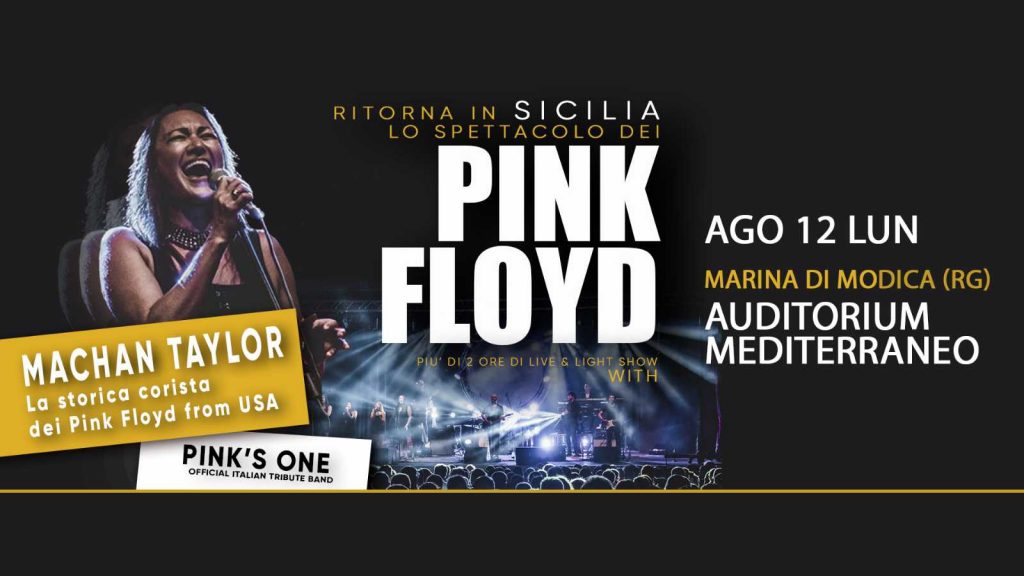 Pink Floyd live show with Machan Taylor & Pink’s One a Marina di Modica